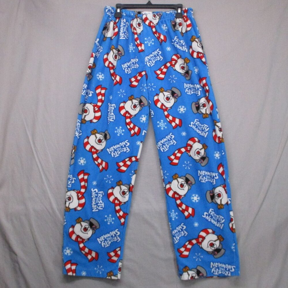 Frosty The Snow Man Pajama Pants Blue Unisex‎ Size | S